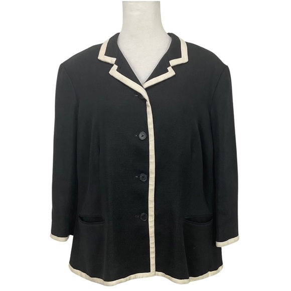 Lauren Ralph Lauren Jackets & Blazers - Lauren Ralph Lauren Black Linen Blazer Jacket Size 18W